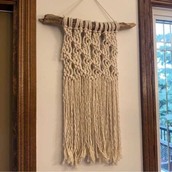 Handmade Macramé Wall Hanging - Picture 4 of 11